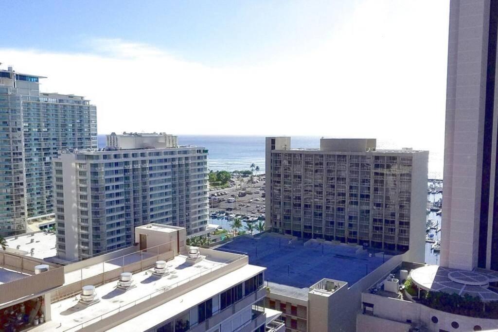 Waikiki Marina Studio, Ocean View, Free Parking & Wifi Honolulu Esterno foto